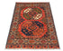 3x4 Rust Ersari Afghan Hand Knotted Veg Dye Wool Area Rug